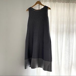 Issey Miyake blue striped dress with pockets!